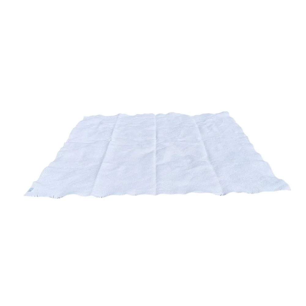 Restoration Hardware Quilt Queen White Excellent 100% Cotton Pick Stitch Texture